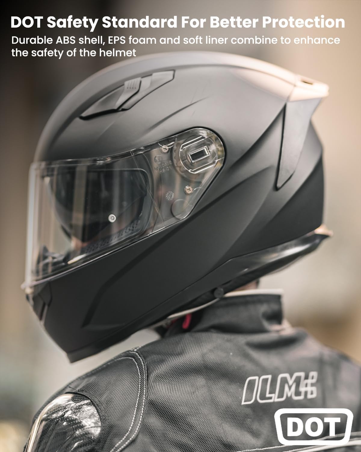 ILM Full Face Dual-Visor Motorcycle Helmet