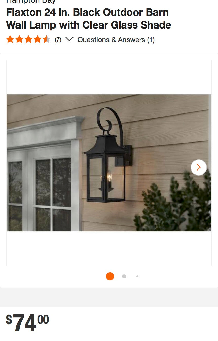 Black Outdoor Wall Lantern