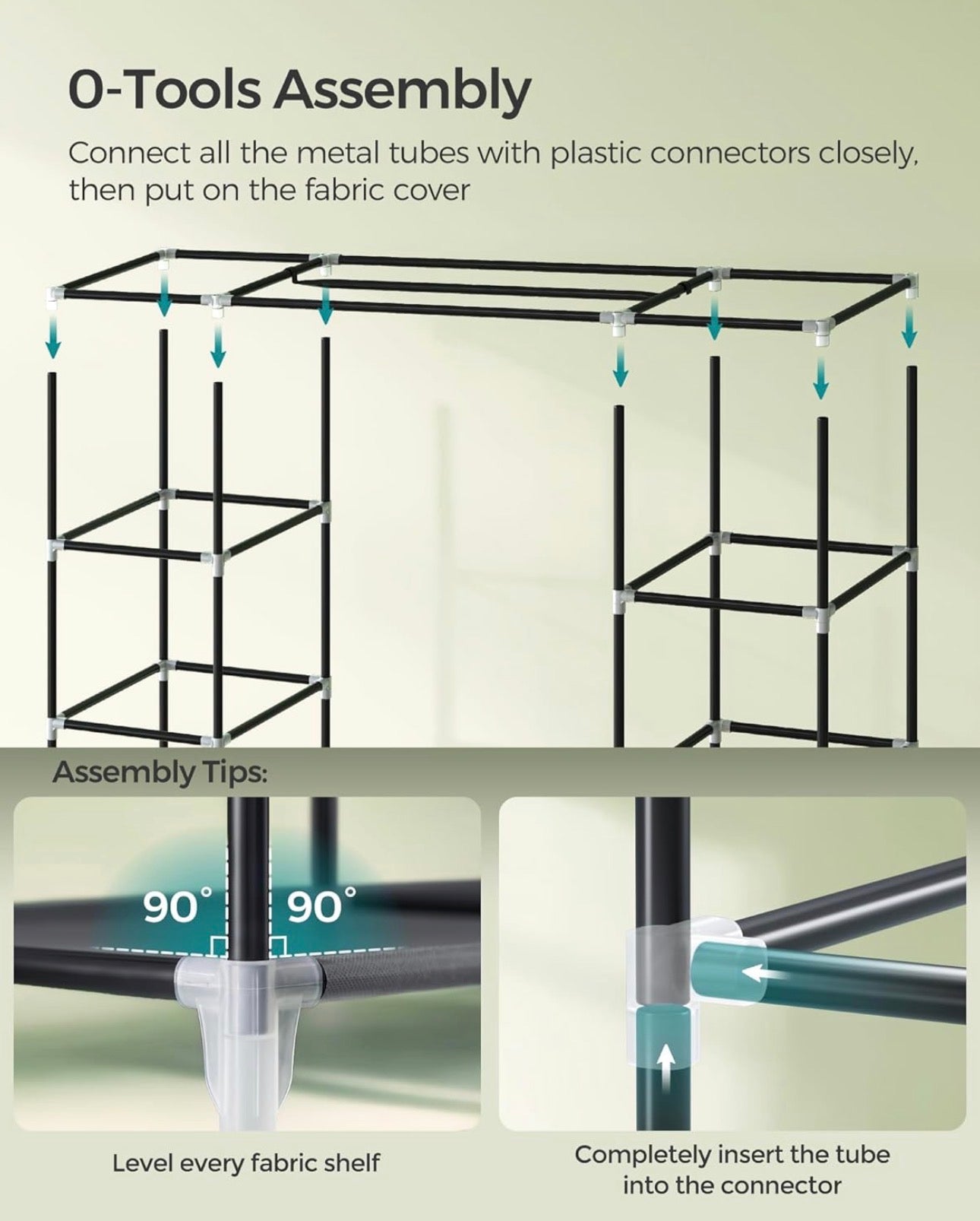 SONGMICS Extra-Large Portable Closet