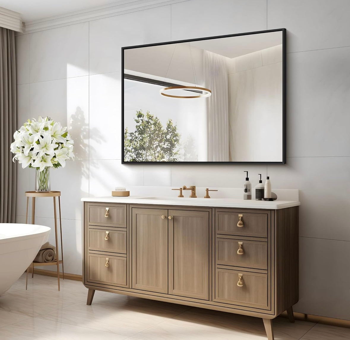 COFENY Modern Rectangular Bathroom Mirror – 40% Off Amazon Price!