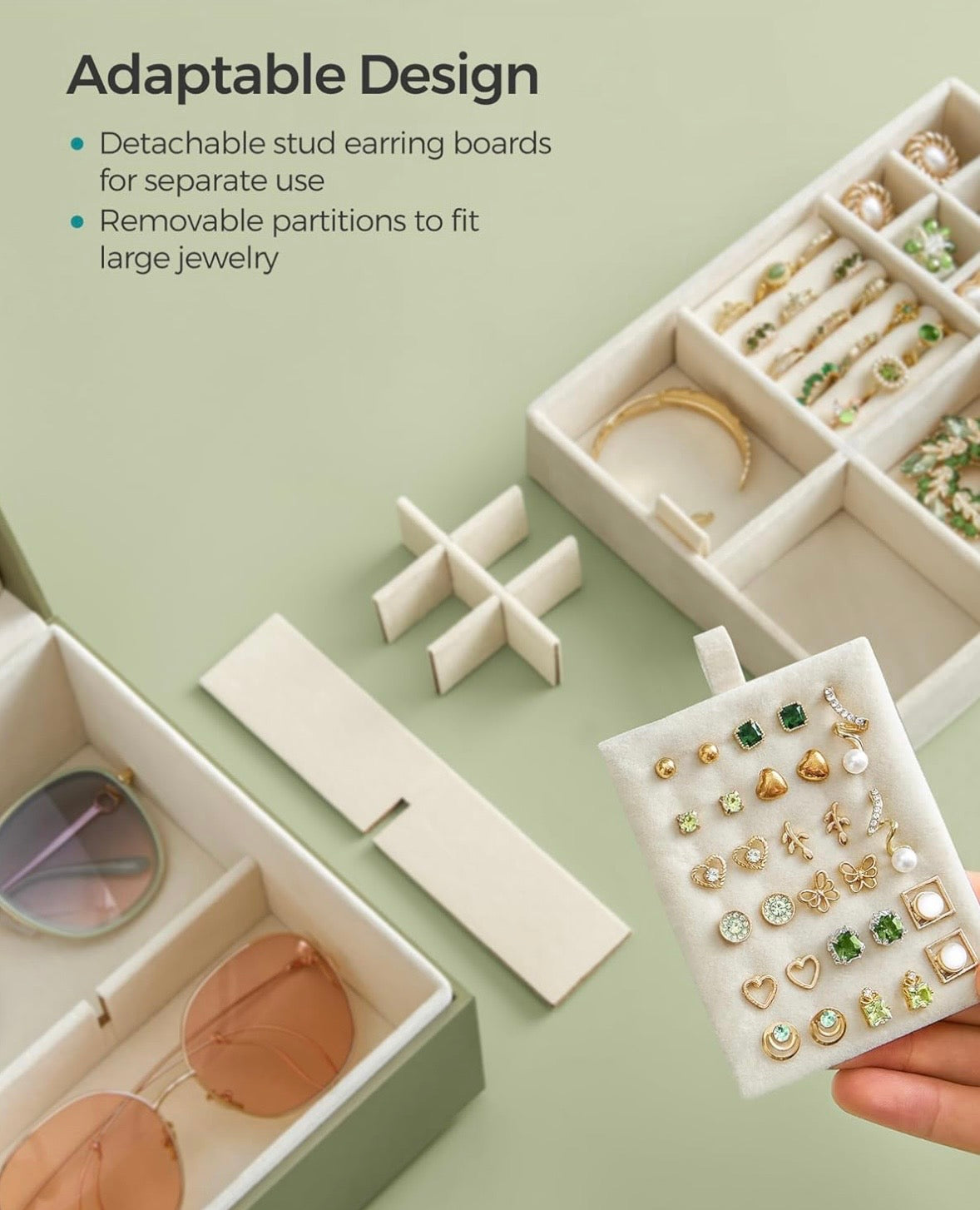 Luxury Floating Jewelry Box Organizer