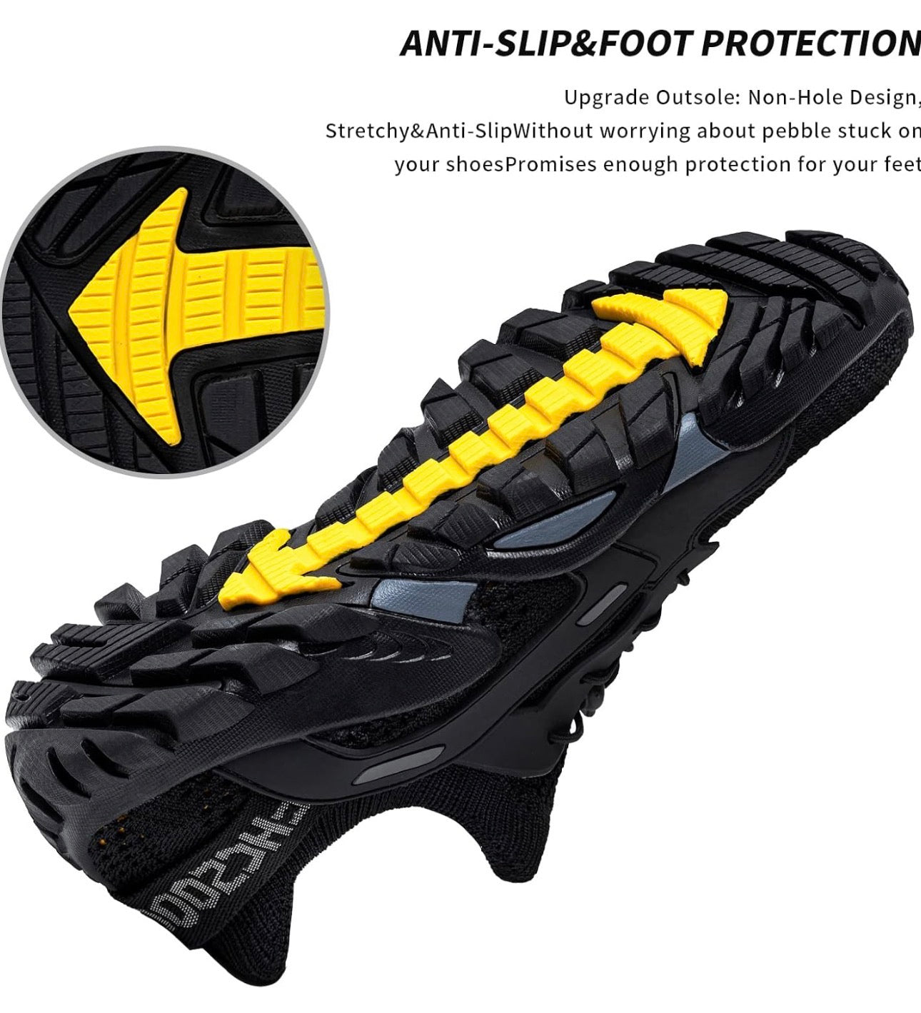 SOBASO All-Black Water Shoes