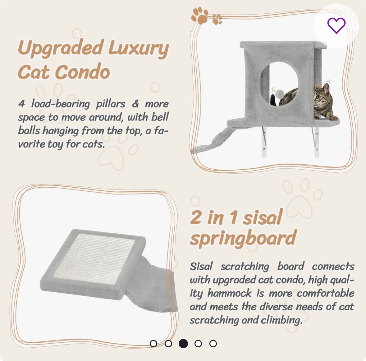Luxury Cat Wall Furniture Set