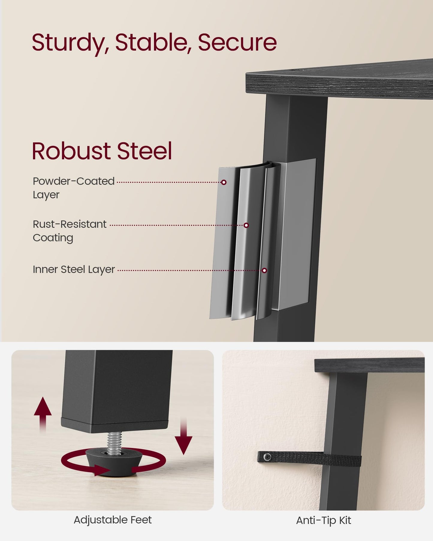 Industrial 4-Tier Corner Shelf