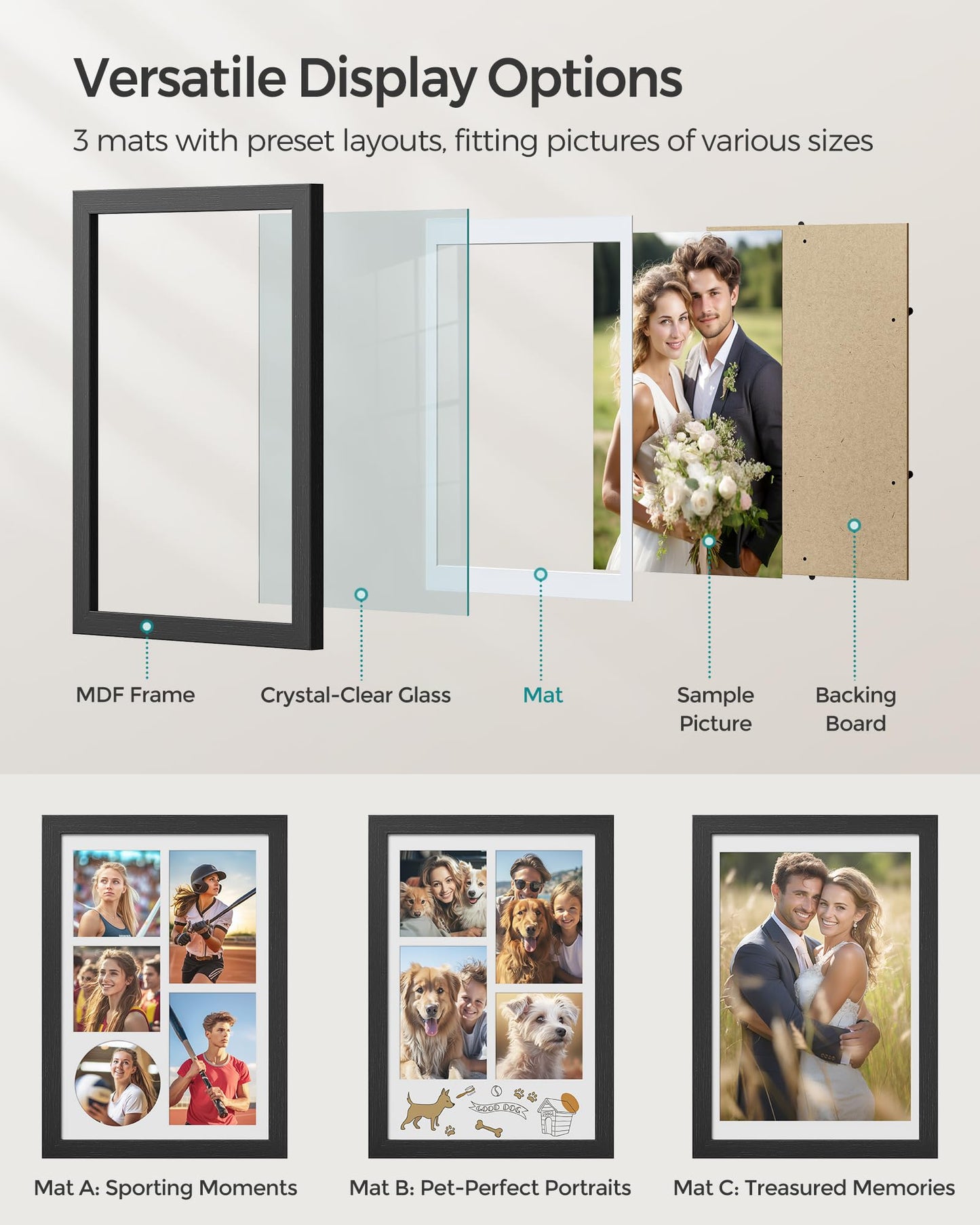 SONGMICS Collage Picture Frame Set (2-Pack)