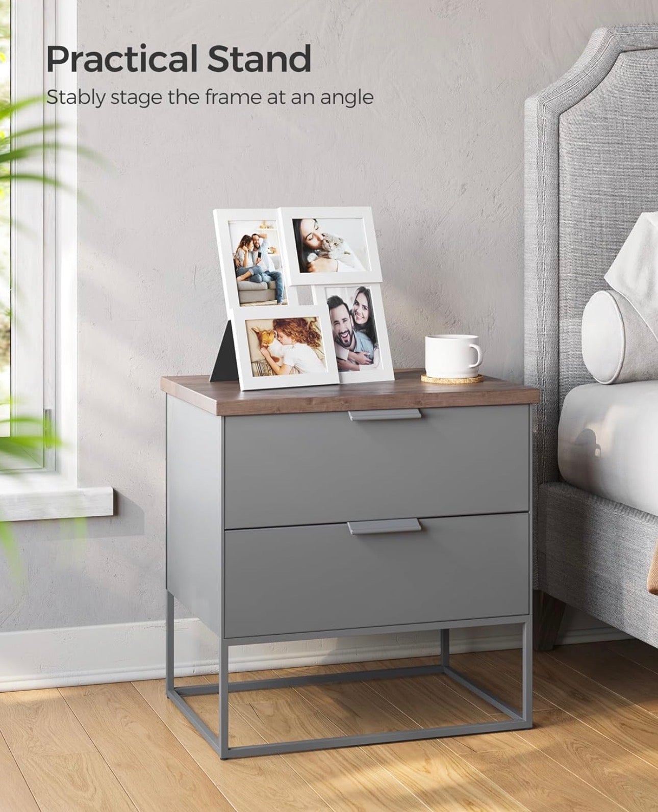 SONGMICS 4-Opening Collage Photo Frame – Cloud White