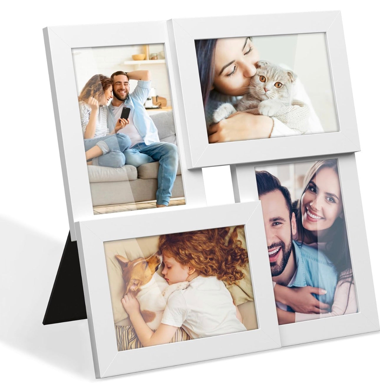 SONGMICS 4-Opening Collage Photo Frame – Cloud White