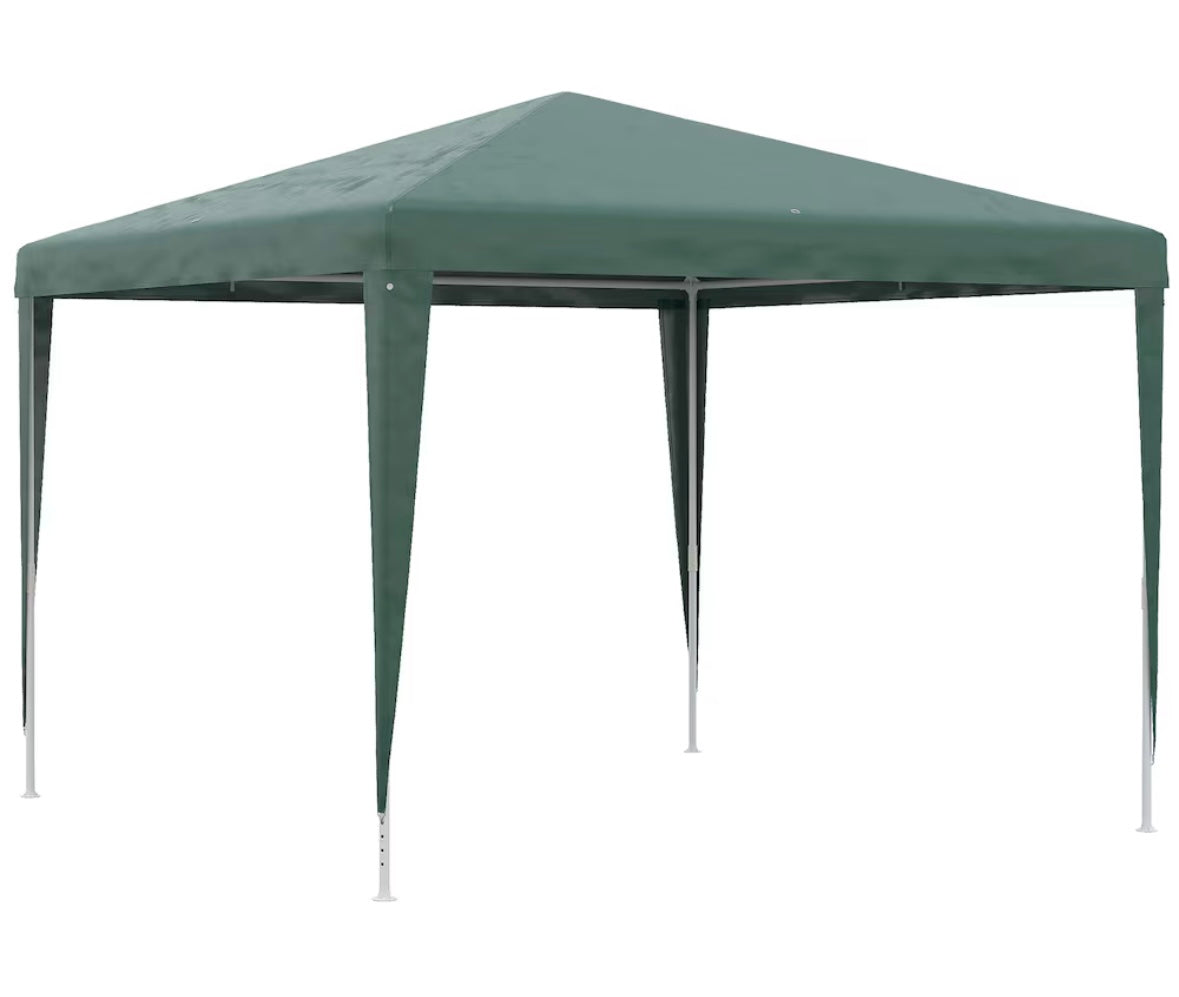 Outsunny 10 × 10 ft Pop-Up Outdoor Canopy Tent — UV & Water-Resistant Folding Shelter