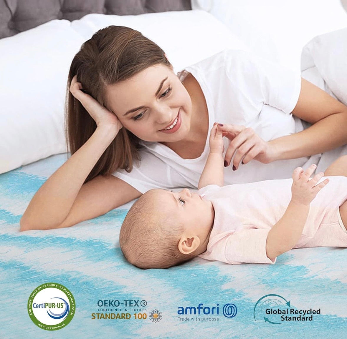 SakuraHome King Memory Foam Mattress Topper