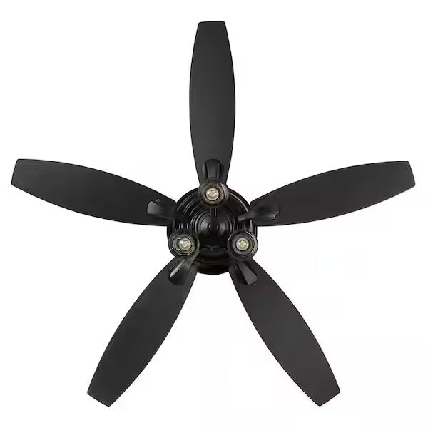 Hampton Bay Stoneridge 52” Matte Black Ceiling Fan