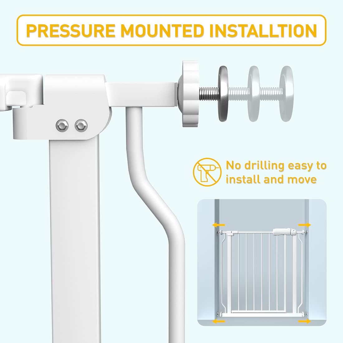 Fairy Baby Extra Wide Pressure Mounted Safety Gate