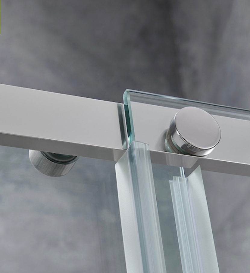OVE Decors Venice 60” Frameless Sliding Glass Shower Door – Chrome Finish