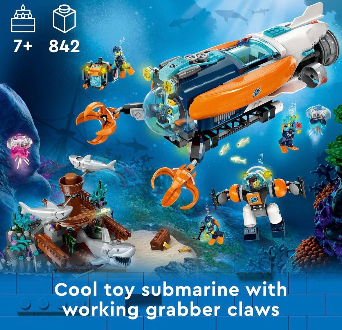 LEGO City Deep-Sea Explorer Submarine Playset