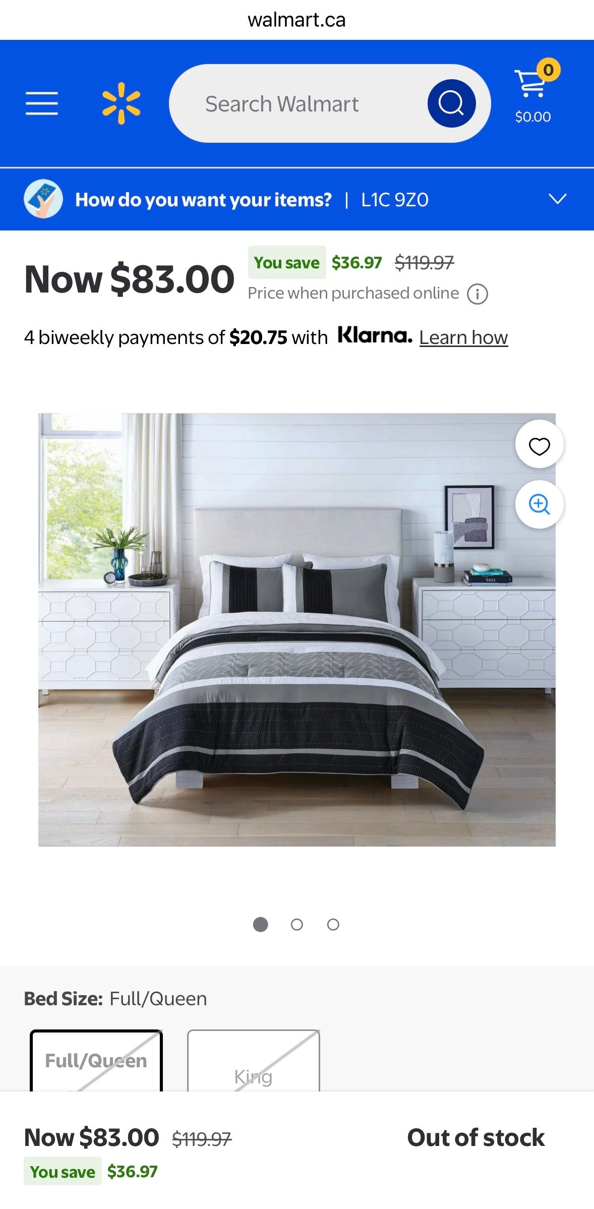 6-Piece Gray Comforter Set