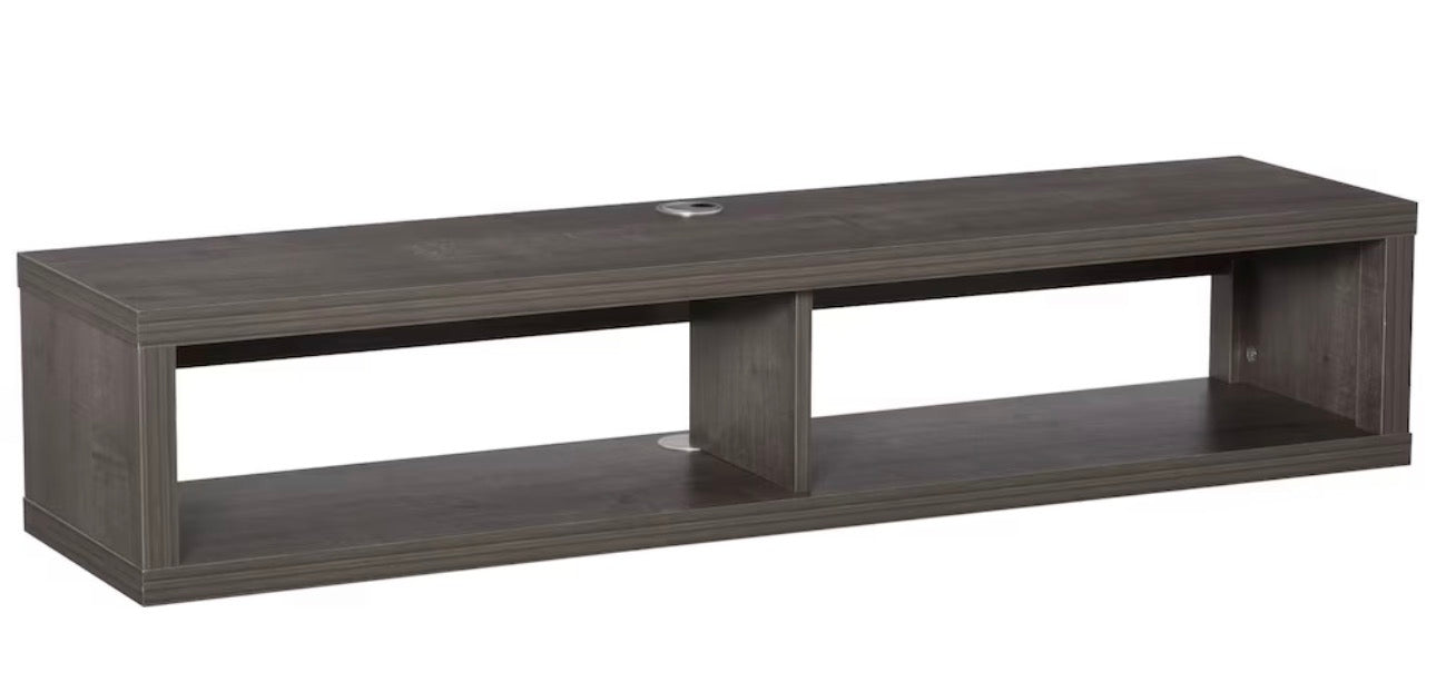 HOMCOM Floating Wall-Mounted TV Shelf