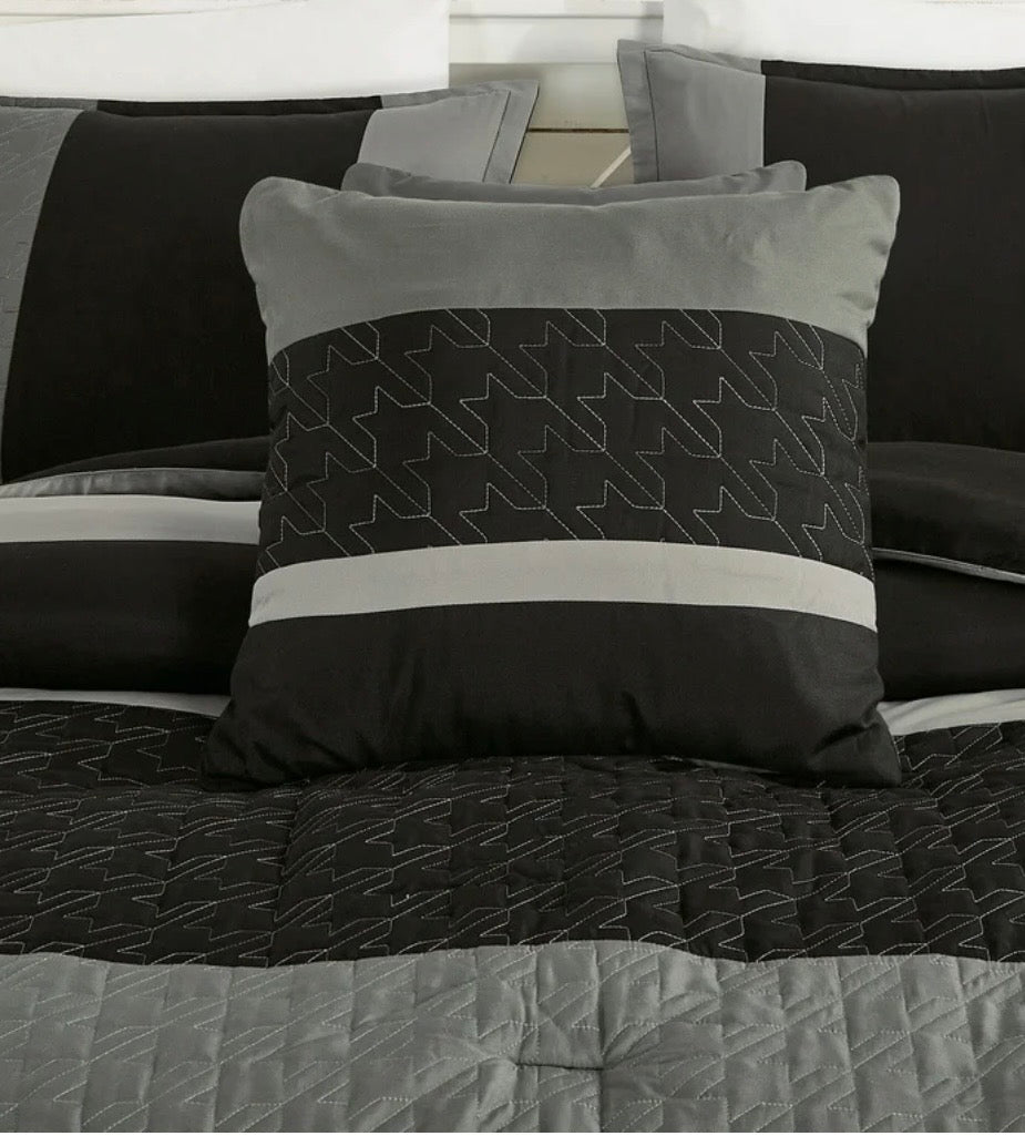 6-Piece Gray Comforter Set