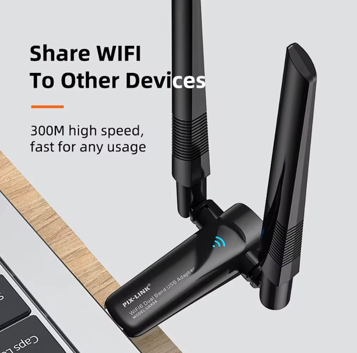 AIC Wlan USB Wi-Fi Adapter — Compact 2.0 Wireless Network Receiver