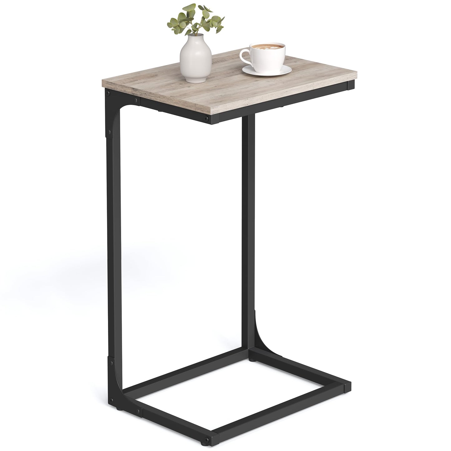 C-Shaped Sofa Side Table