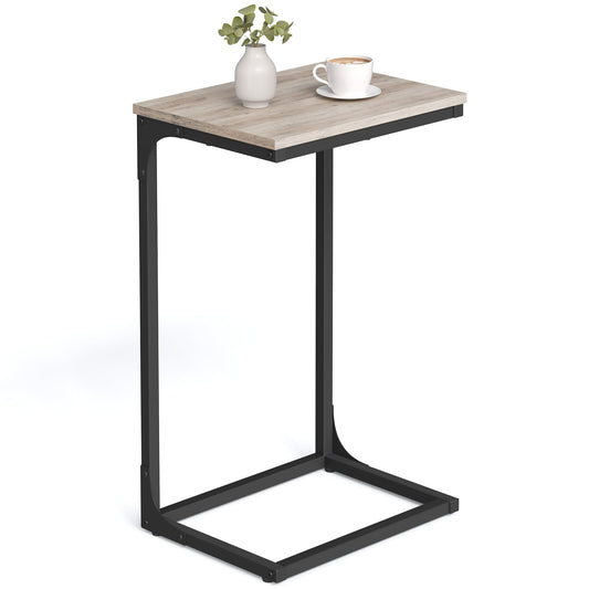 C-Shaped Sofa Side Table