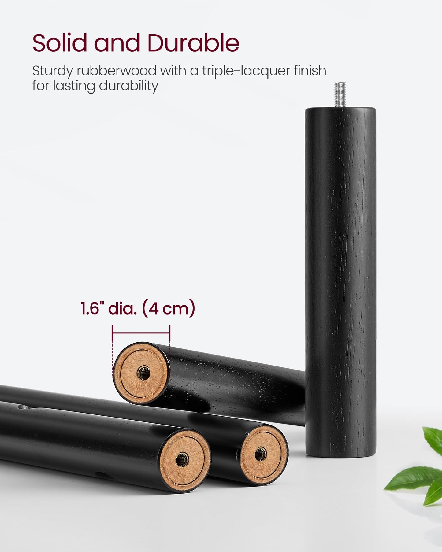 VASAGLE Solid Wood Coat Rack