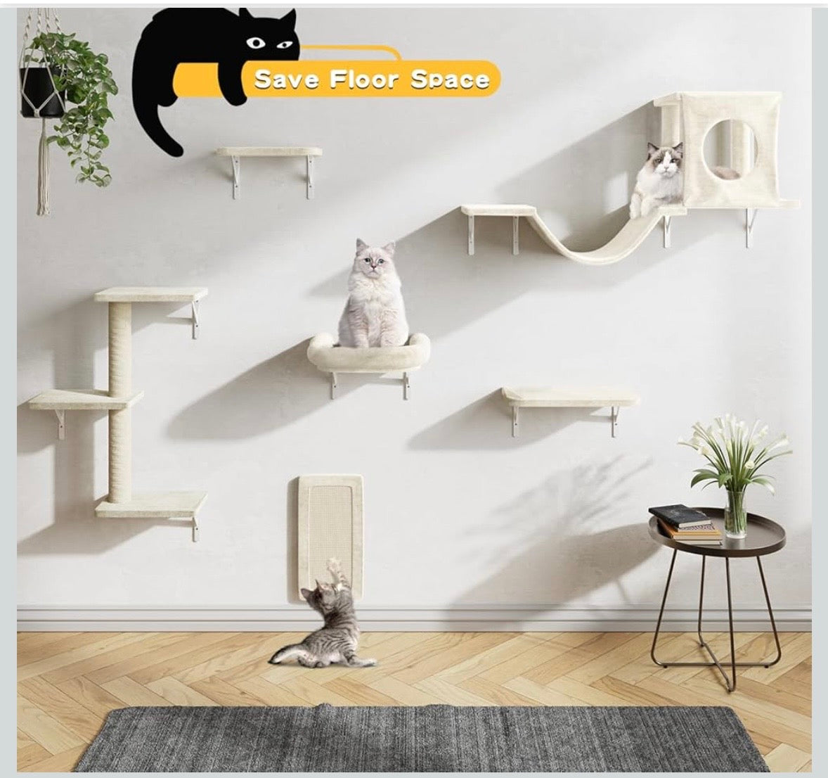 Wall-Mounted Cat Furniture Set