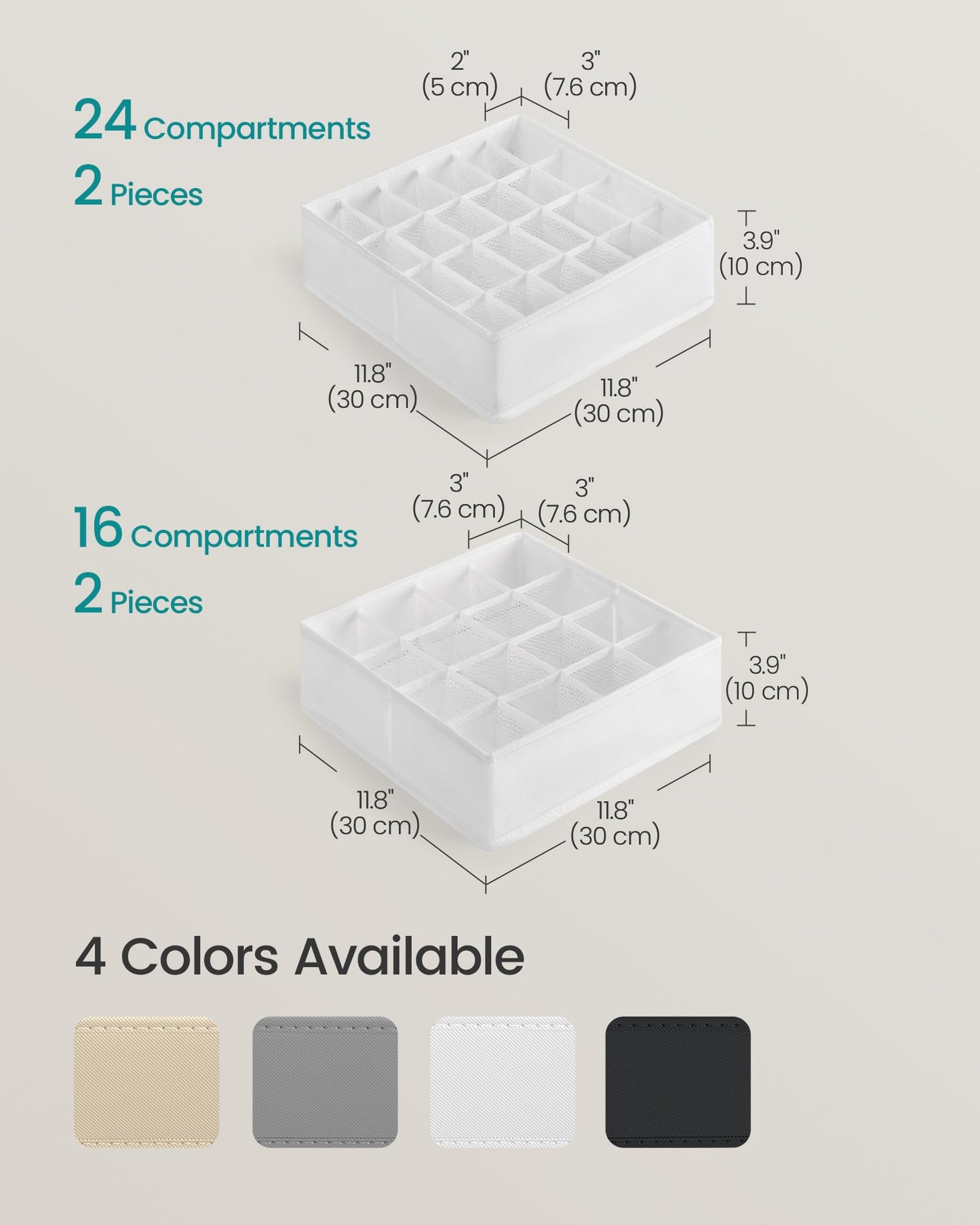 Drawer Organizer Set (4-Pack)