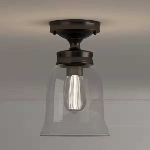 Hampton Bay Vintage Semi-Flush Mount Ceiling Light