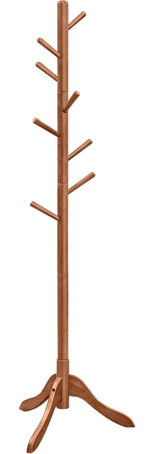 VASAGLE Solid Wood Standing Coat Rack
