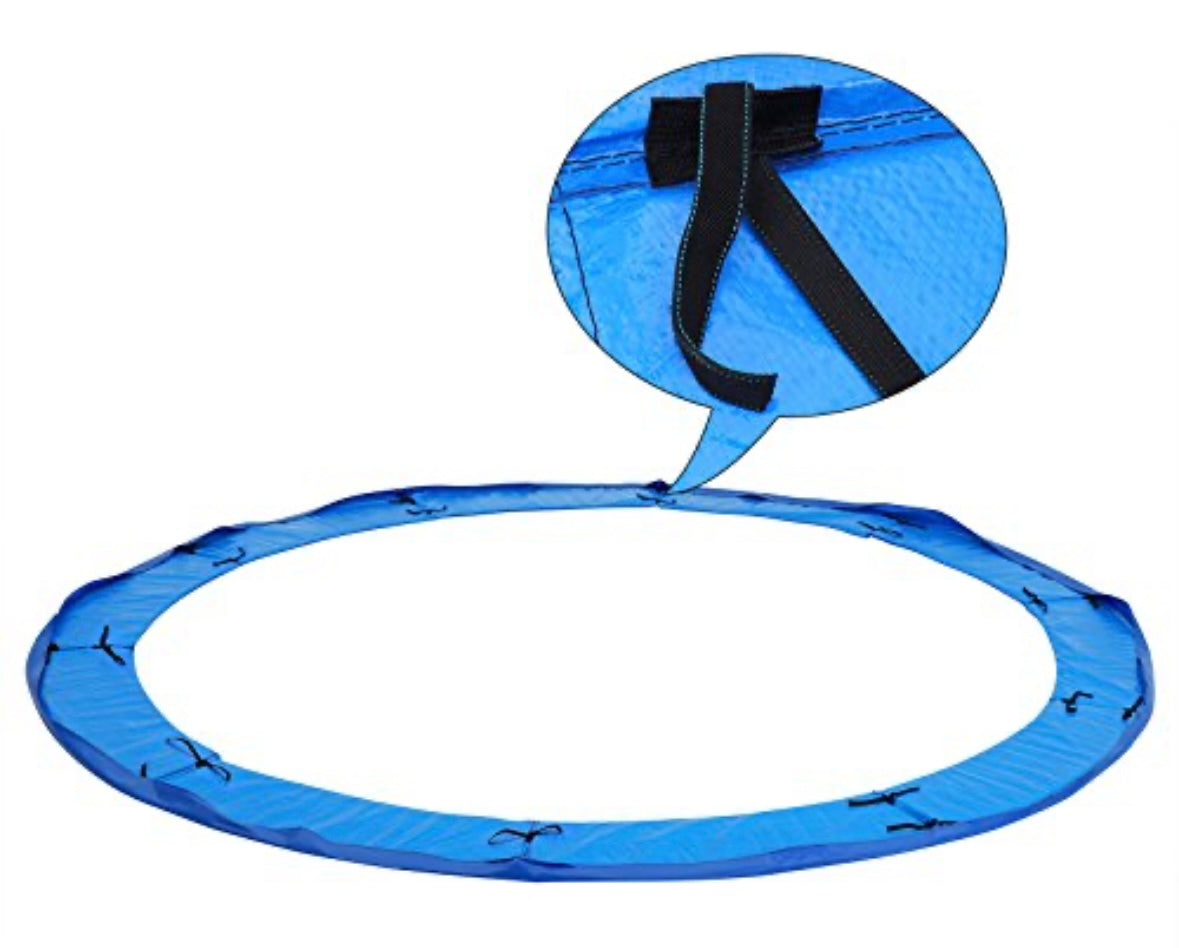 14FT Trampoline Replacement Safety Pad — Heavy-Duty UV & Water-Resistant Cover (Blue)