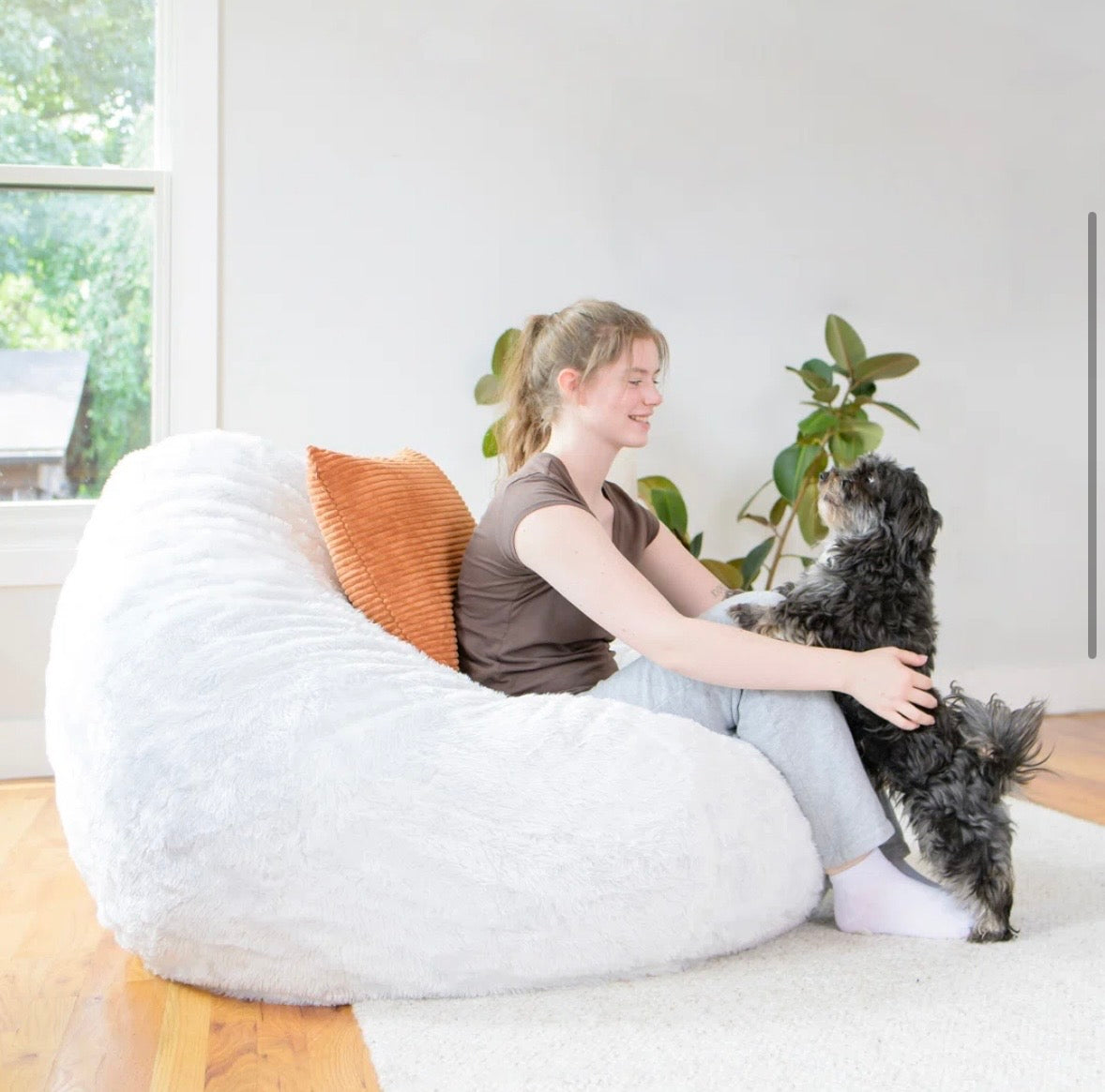Oversized Plush Bean Bag Lounge Chair
