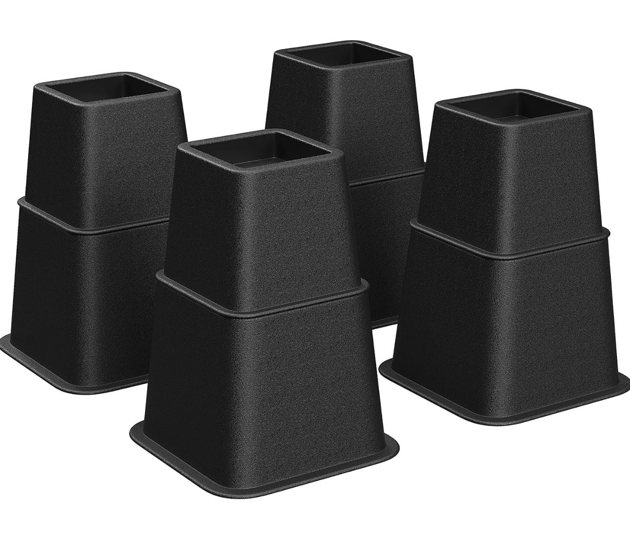 SONGMICS 4-Piece Heavy-Duty Bed & Furniture Riser Set