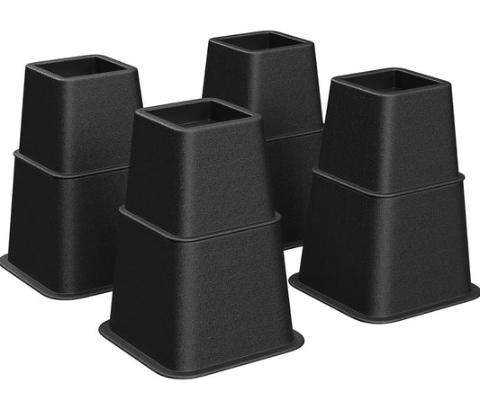 SONGMICS 4-Piece Heavy-Duty Bed & Furniture Riser Set