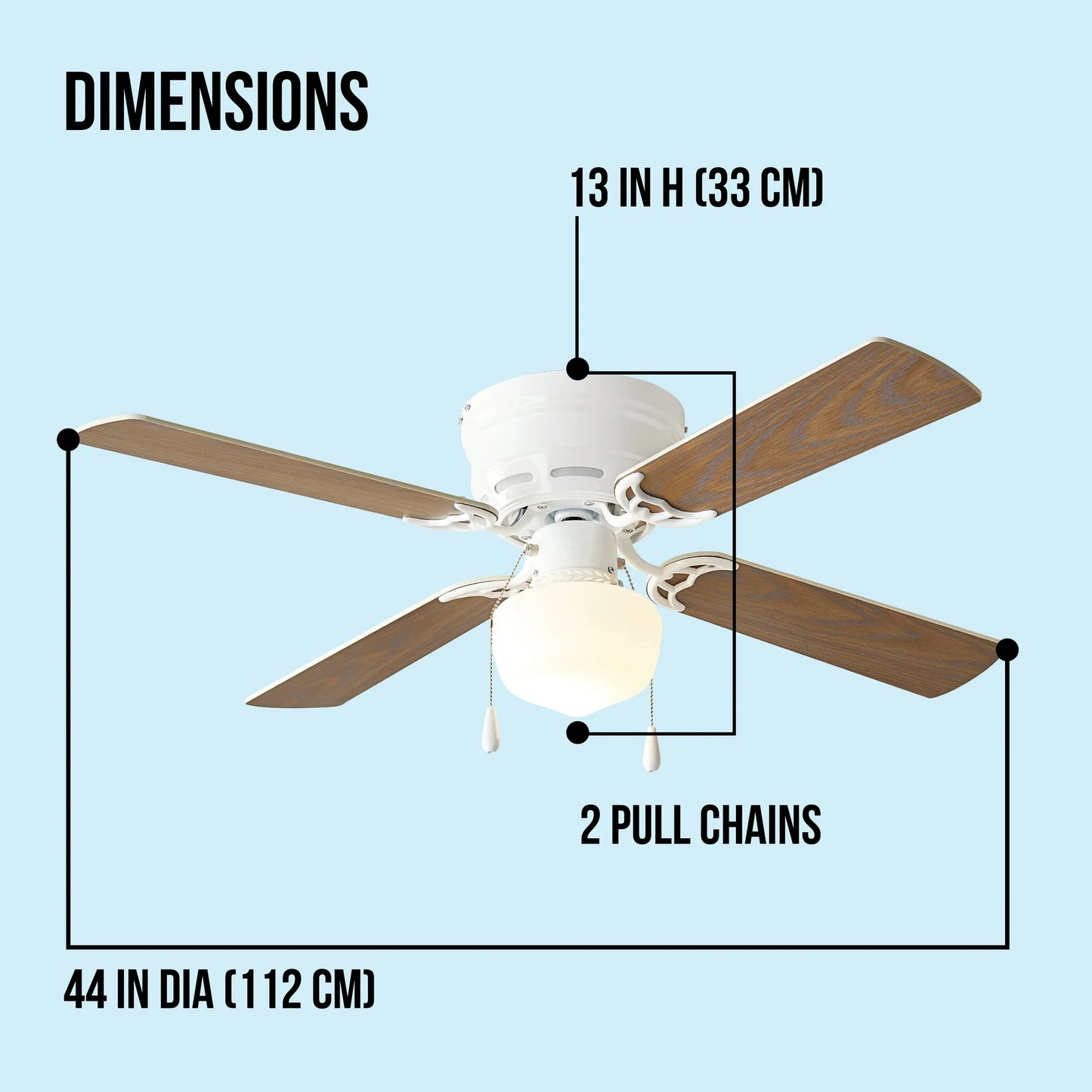Mainstays 42” Hugger Indoor Ceiling Fan
