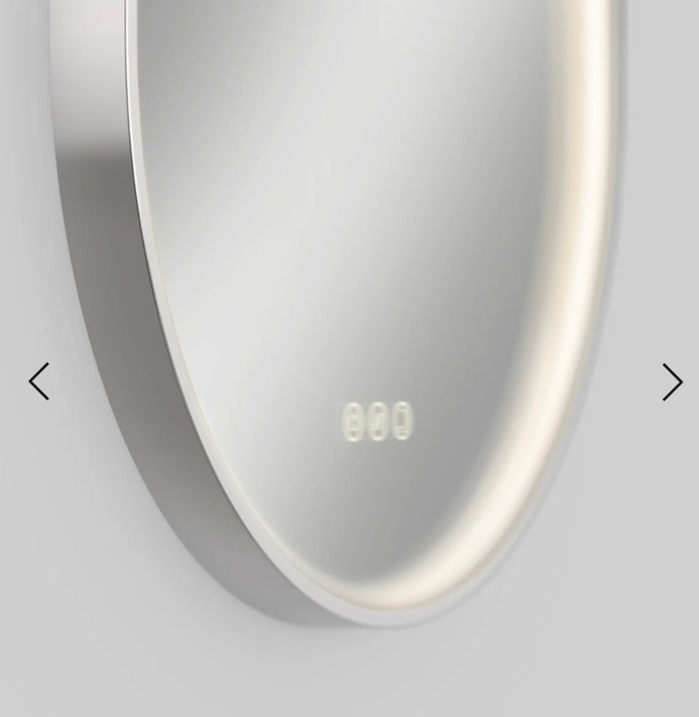 Modern LED Oval Bathroom Mirror