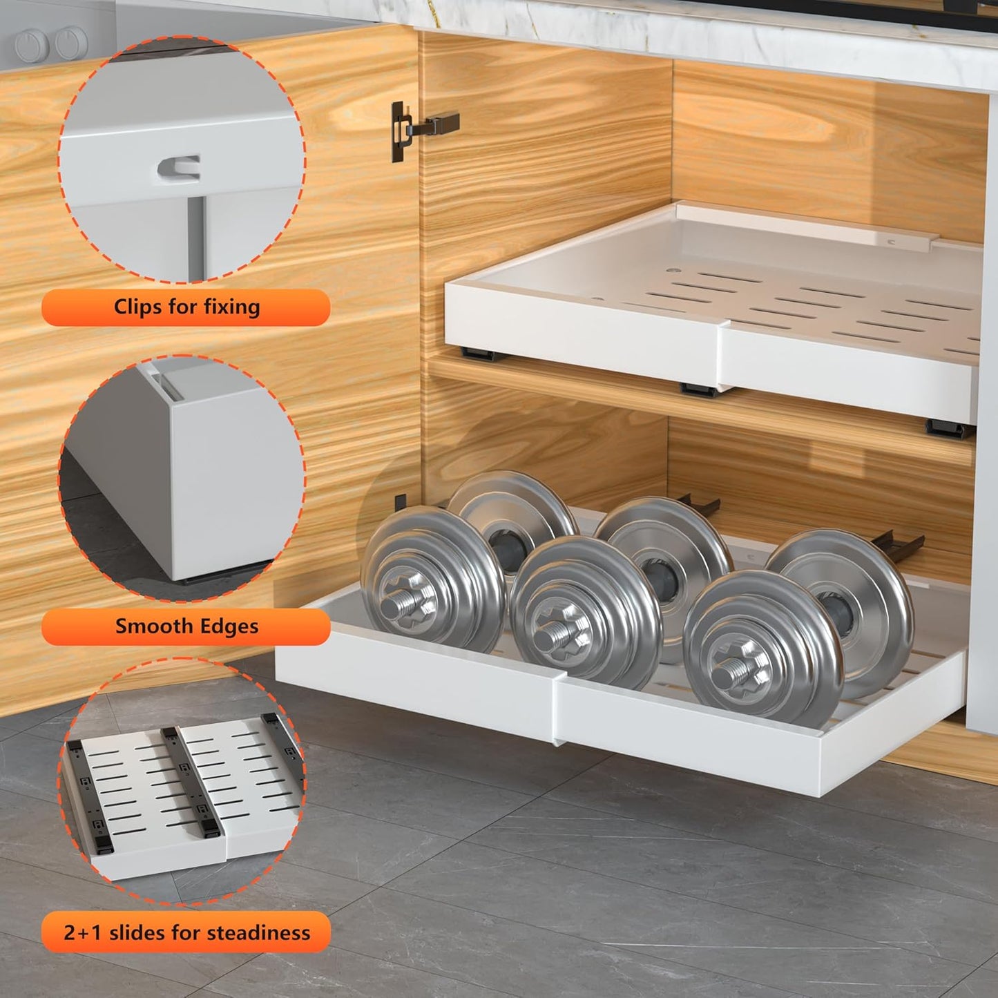 DEKAVA Pull-Out Cabinet Organizer