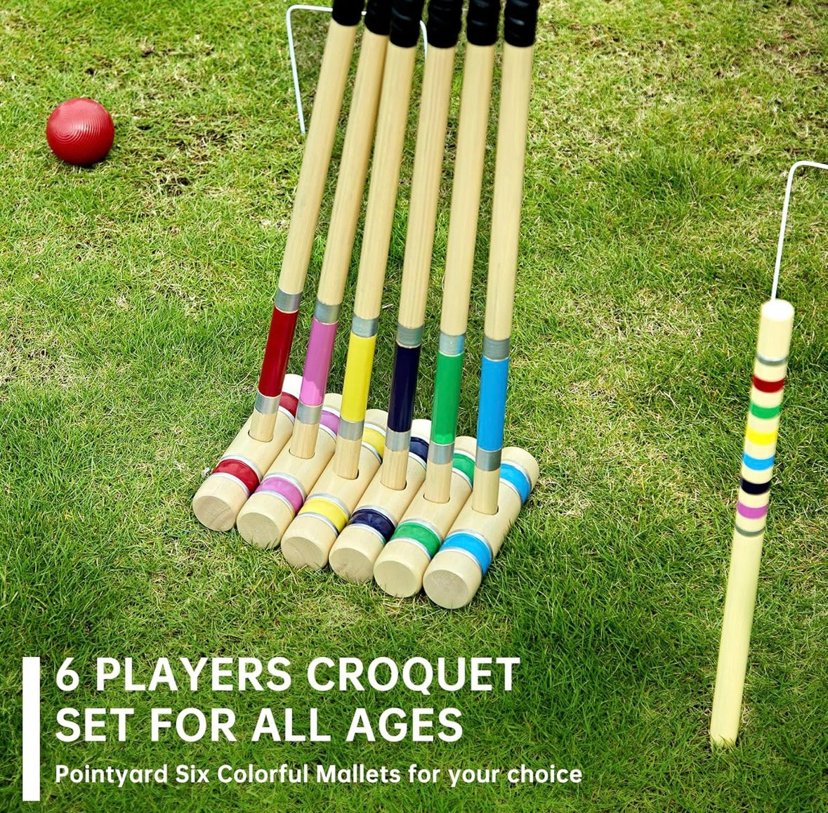 Pointyard Six-Player Croquet Set with Carry Bag – 40% Off Amazon Sale Price