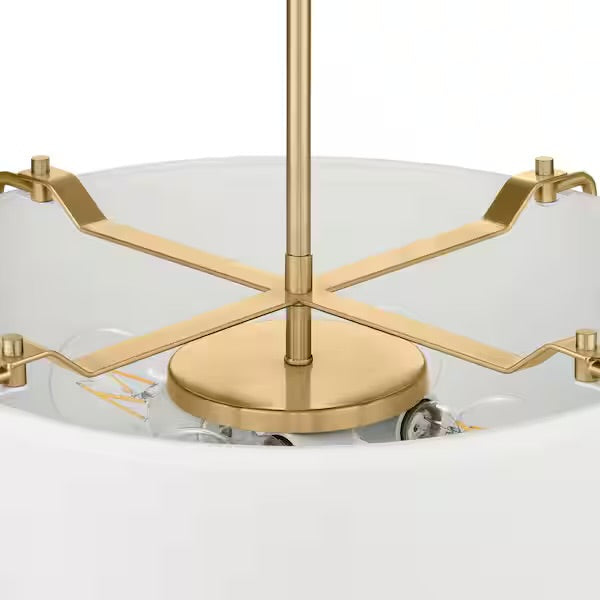 Home Decorators Collection 4-Light Brushed Gold Pendant