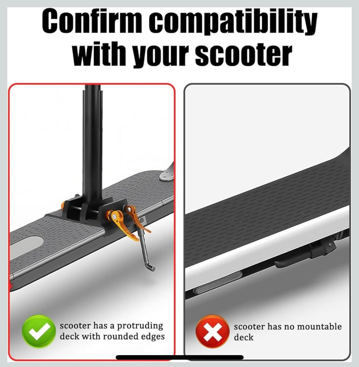 NAWESRVA Adjustable Electric Scooter Seat — Universal Foldable Design (Red/Black)