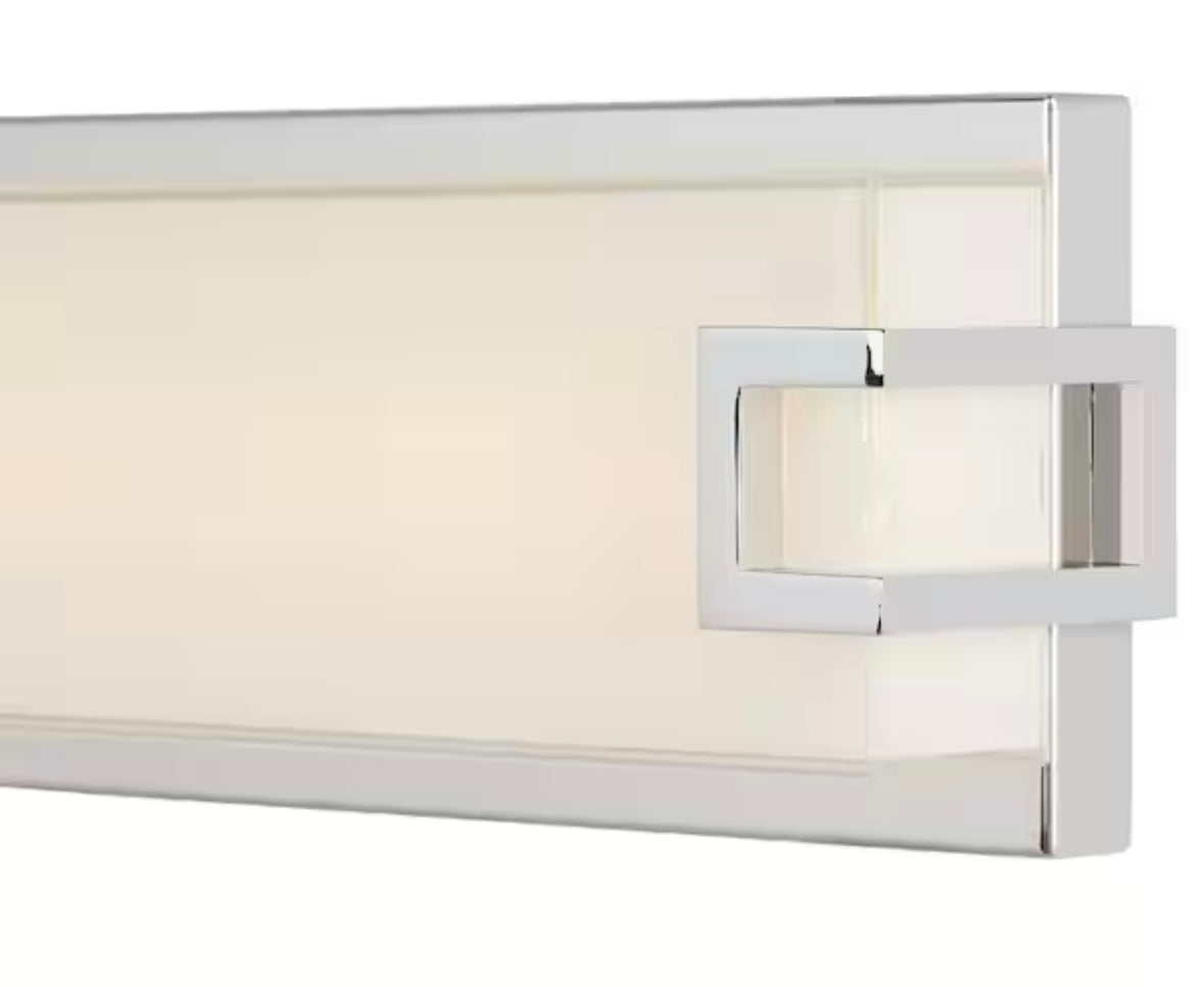 Home Decorators Collection LED Vanity Light Fixture — Modern 32W Integrated LED Bathroom Wall Light