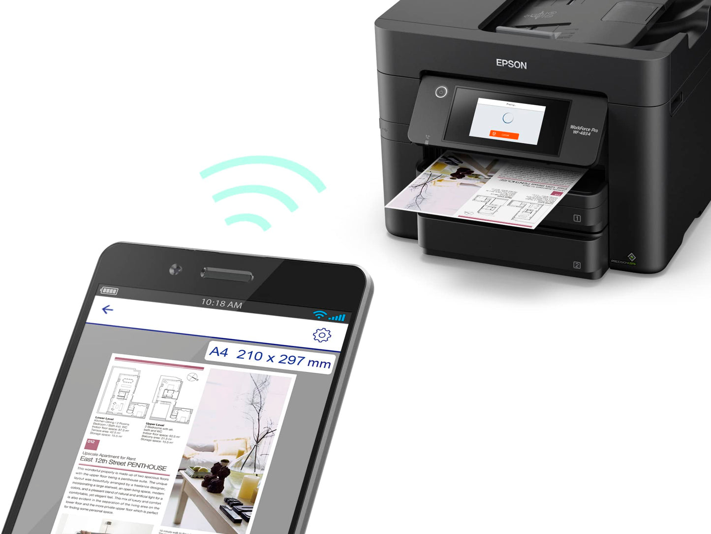 Epson Workforce Pro WF-4834 All-In-One Printer