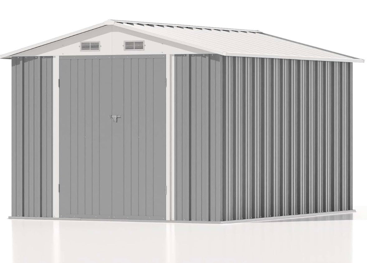 Patiowell 8’ x 10’ Metal Outdoor Storage Shed