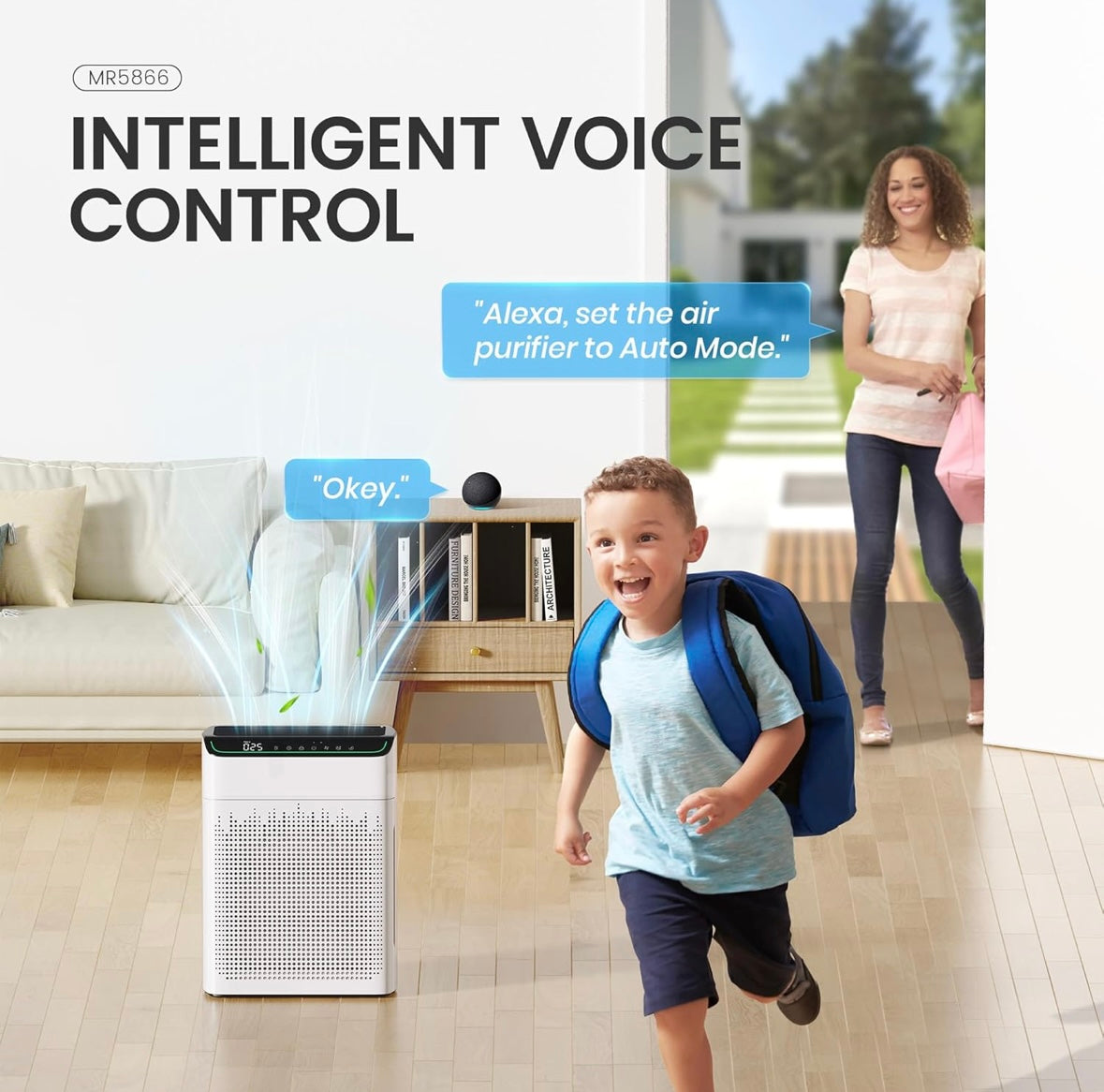 NEW – MERONTE Smart HEPA Air Purifier for Large Rooms (Up to 1690 sq. ft.) – App & Voice Control
