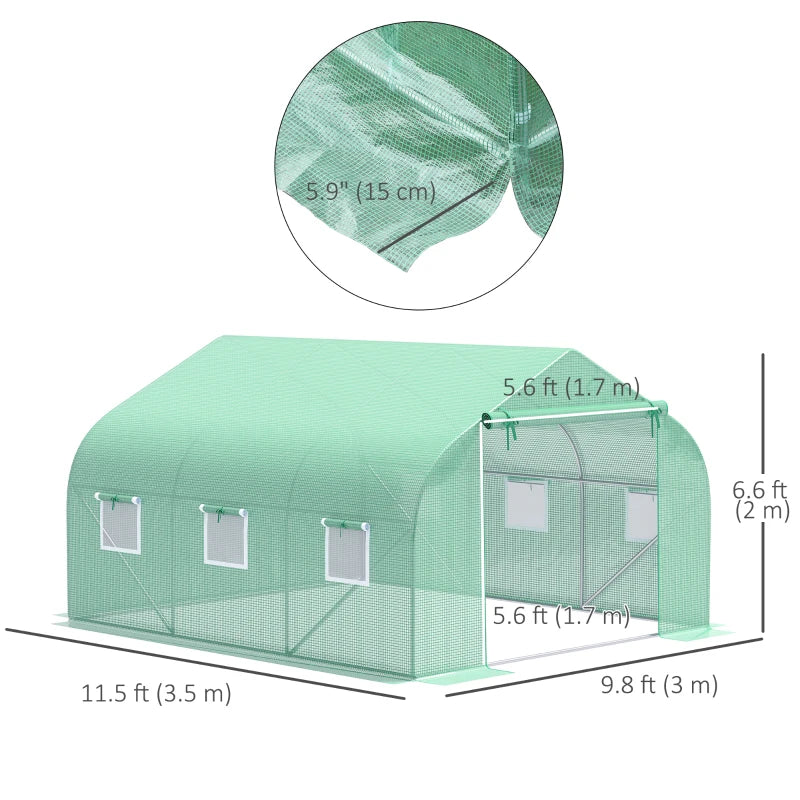 Outsunny Walk-In Tunnel Greenhouse