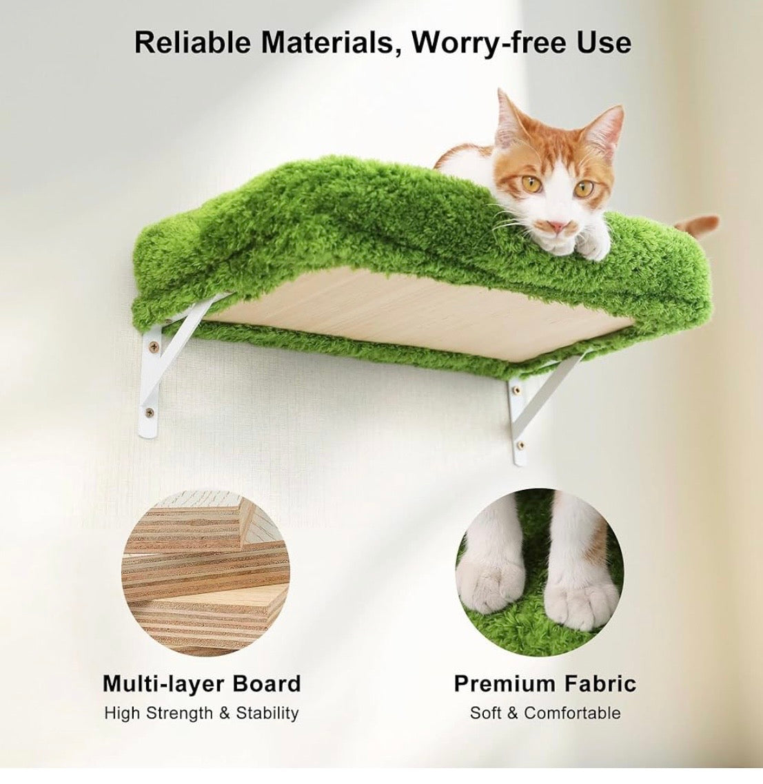 6-Piece Wall-Mounted Cat Furniture Set