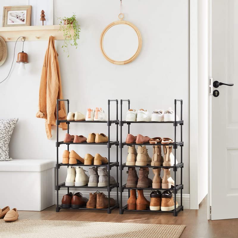 5-Tier Stackable Shoe Rack