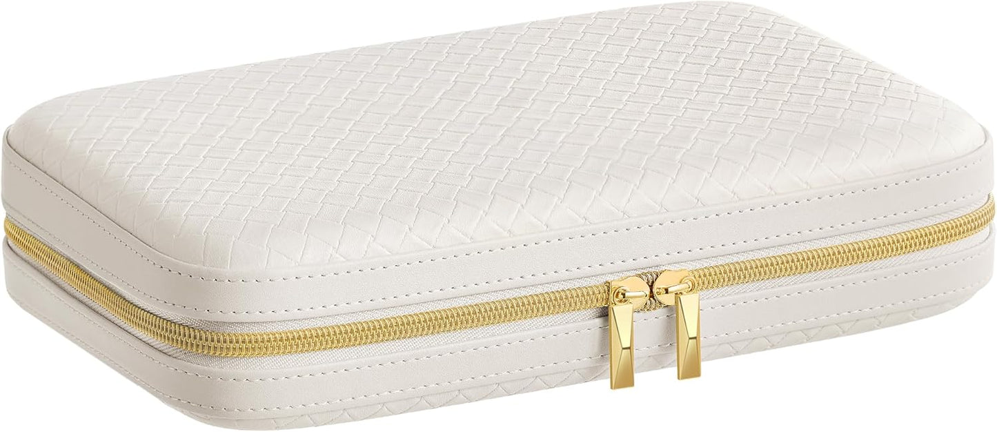 SONGMICS HOME Travel Jewelry Case – Cloud White