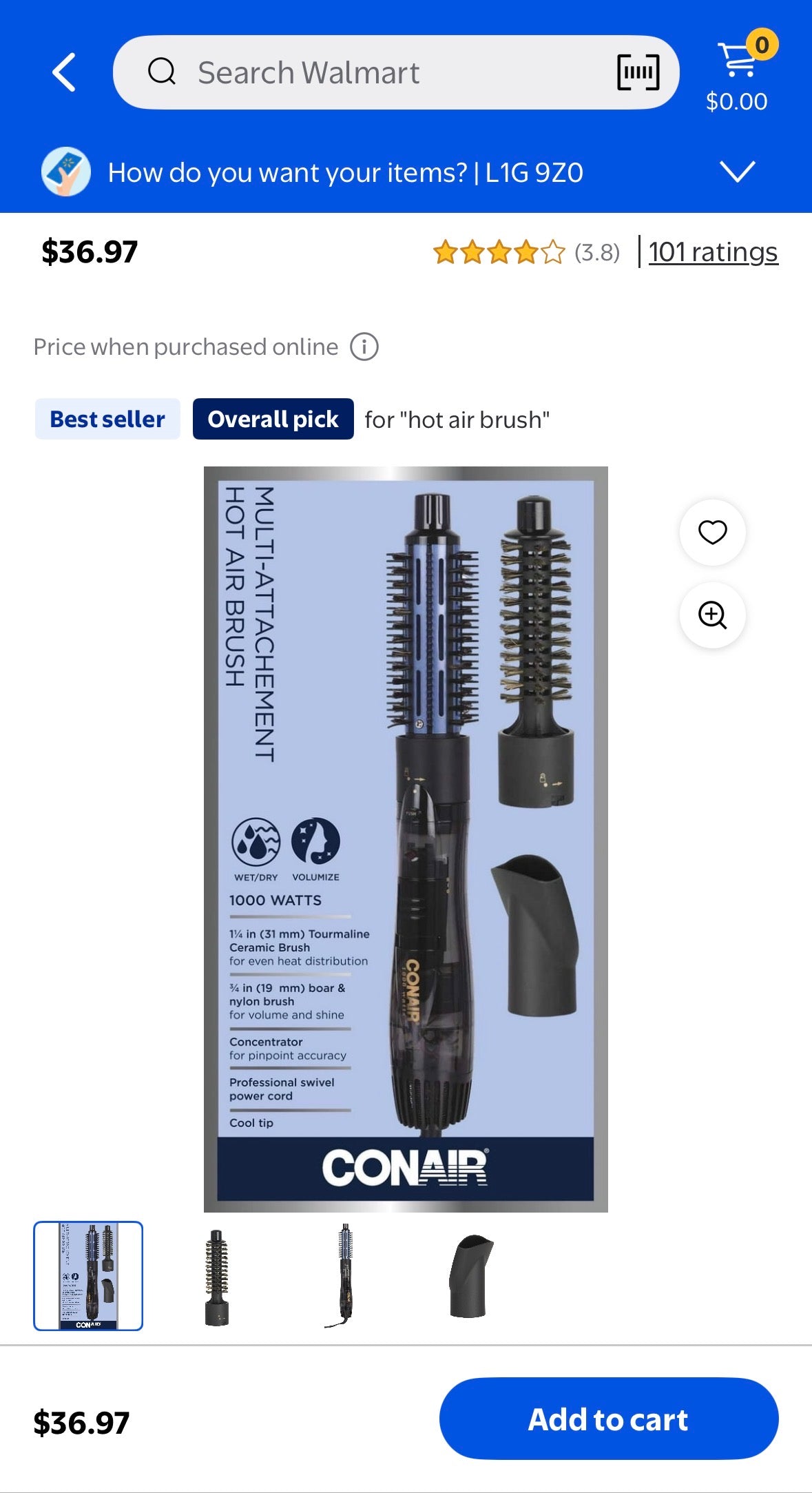 Conair 3-in-1 Hot Air Styler