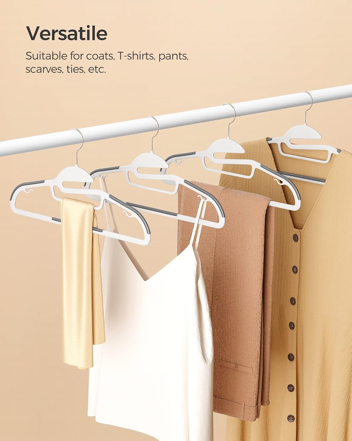 SONGMICS Slim Heavy-Duty Clothes Hangers – 50 Pack