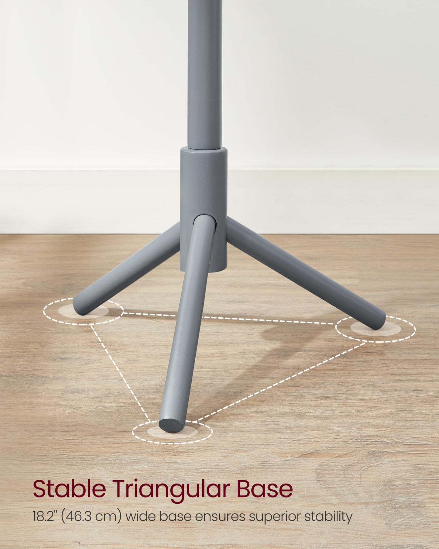 VASAGLE Solid Wood Coat Rack