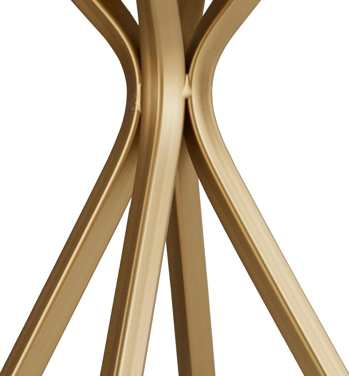 Modern Satin Gold Desk Lamp – Brushed Metal with Linen Shade